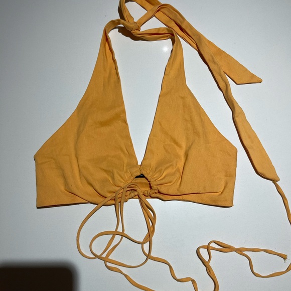 Zara Tie Halter Crop top - Picture 4 of 5